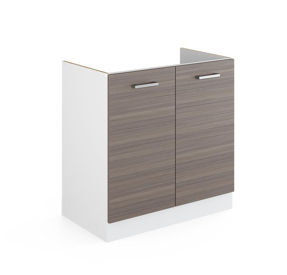 Vicco Schranksystem R-Line, Grau/Weiß, 80 cm mit Türen, ohne Arbeitsplatte Vicco Schranksystem R-Line, Grau/Weiß, 80 cm mit Türen, ohne Arbeitsplatte von Vicco