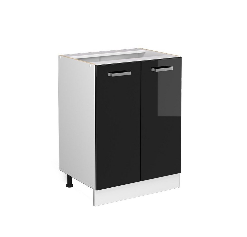 Vicco Schranksystem R-Line, Schwarz Hochglanz/Weiß, 60 cm mit Türen, ohne Arbeitsplatte Vicco Schranksystem R-Line, Schwarz Hochglanz/Weiß, 60 cm mit Türen, ohne Arbeitsplatte von Vicco