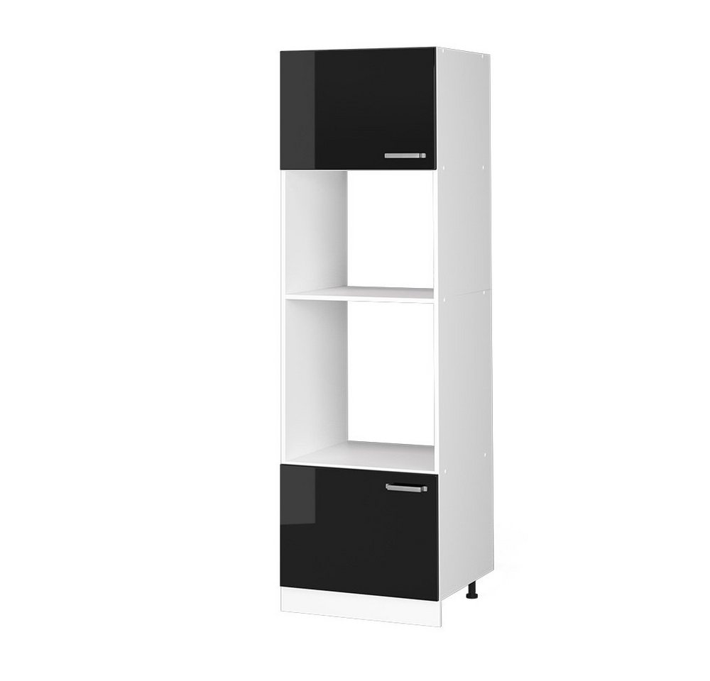 Vicco Schranksystem R-Line, Schwarz Hochglanz/Weiß, 60 cm mit offenen Regalen, und Türen Vicco Schranksystem R-Line, Schwarz Hochglanz/Weiß, 60 cm mit offenen Regalen, und Türen von Vicco