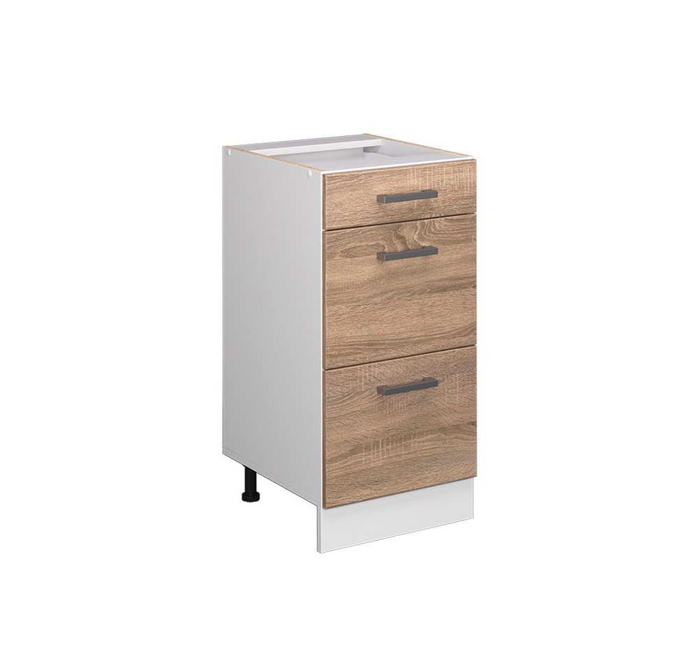 Vicco Schranksystem R-Line, Sonoma/Weiß, 40 cm mit Schubladen, ohne Arbeitsplatte Vicco Schranksystem R-Line, Sonoma/Weiß, 40 cm mit Schubladen, ohne Arbeitsplatte von Vicco