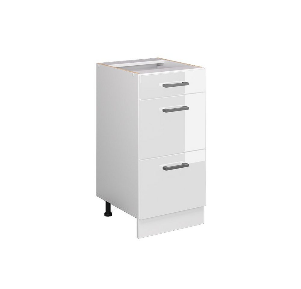 Vicco Schranksystem R-Line, Weiß Hochglanz/Weiß, 40 cm mit Schubladen Vicco Schranksystem R-Line, Weiß Hochglanz/Weiß, 40 cm mit Schubladen von Vicco