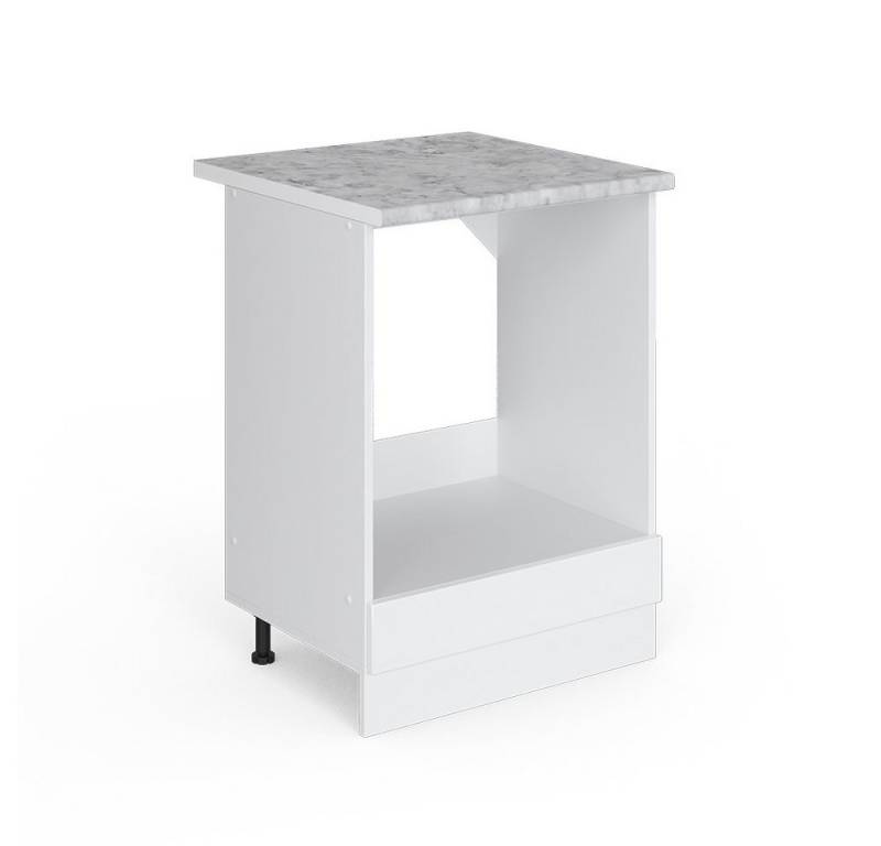 Vicco Schranksystem R-Line, Weiß Hochglanz/Weiß, 60cm mit Großnische, mit AP von Vicco