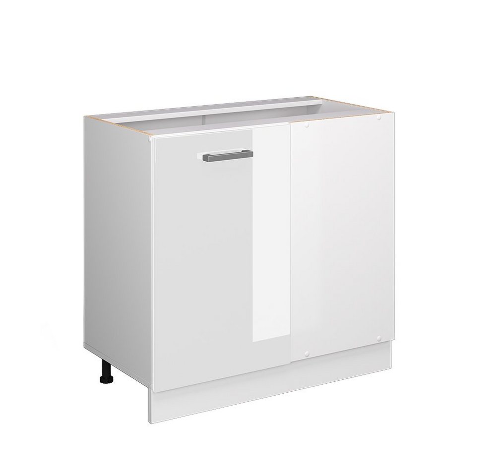 Vicco Schranksystem R-Line, Weiß Hochglanz/Weiß, 86 cm mit Tür, mit Arbeitsplatte Vicco Schranksystem R-Line, Weiß Hochglanz/Weiß, 86 cm mit Tür, mit Arbeitsplatte von Vicco