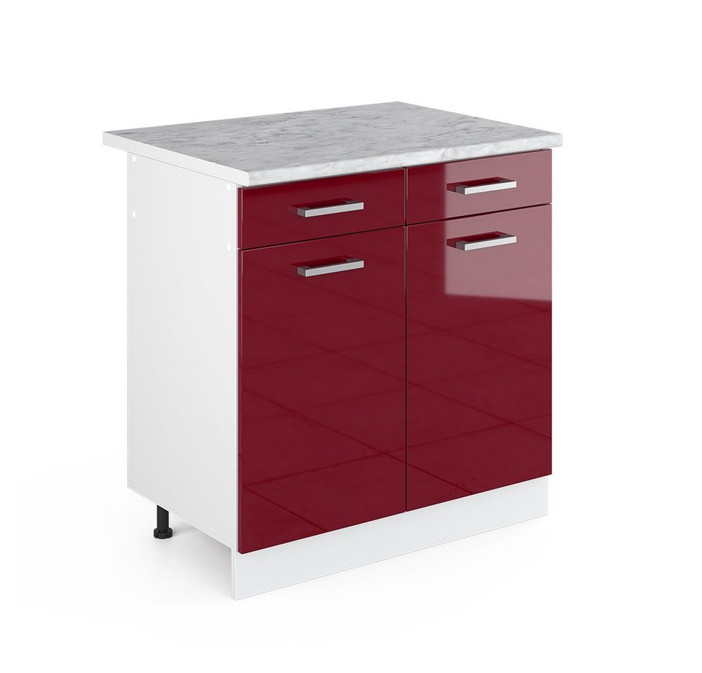 Vicco Schranksystem R-Line Bordeaux HG/Weiß 80cm mit Schubladen und Türen mit AP Vicco Schranksystem R-Line Bordeaux HG/Weiß 80cm mit Schubladen und Türen mit AP von Vicco