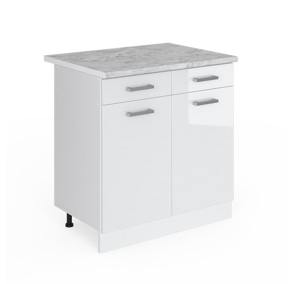Vicco Schranksystem R-Line Weiß HG/Weiß 80cm mit Schubladen und Türen mit AP Vicco Schranksystem R-Line Weiß HG/Weiß 80cm mit Schubladen und Türen mit AP von Vicco