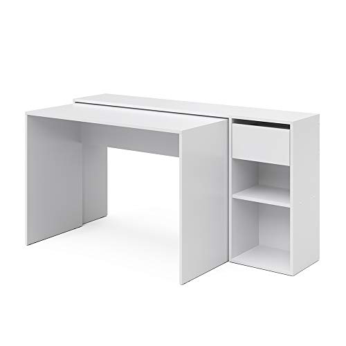 Vicco Schreibtisch Ben, Arbeitstisch für das Büro, Weiß, 145 x 46.4 cm von Vicco