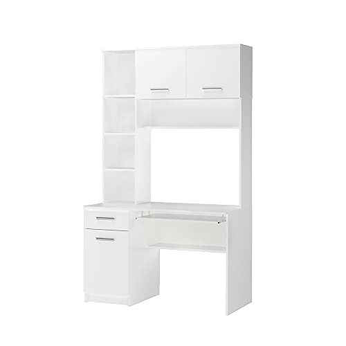 Vicco Schreibtisch Crossline, Arbeitstisch für das Büro, Weiß, 120.1 x 59.5 cm von Vicco