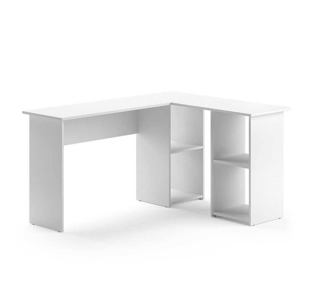 Vicco Eckschreibtisch Carlo, Weiß, 136 x 112 cm, verstellbar Vicco Eckschreibtisch Carlo, Weiß, 136 x 112 cm, verstellbar von Vicco