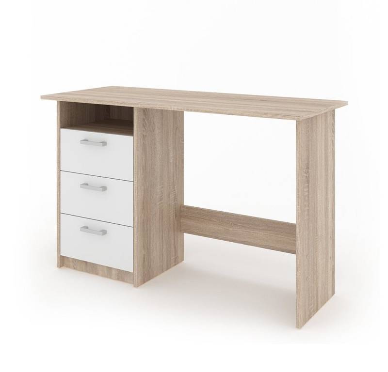 Vicco Schreibtisch Meiko, Weiß/Sonoma, 120 x 50 cm von Vicco