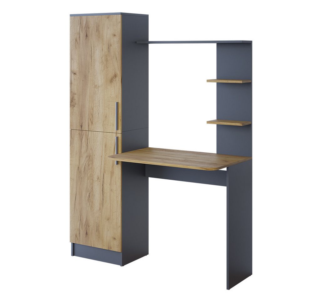 Vicco Schreibtisch Tessa, Anthrazit/Goldkraft Eiche, 122.9 x 33.4 cm Vicco Schreibtisch Tessa, Anthrazit/Goldkraft Eiche, 122.9 x 33.4 cm von Vicco