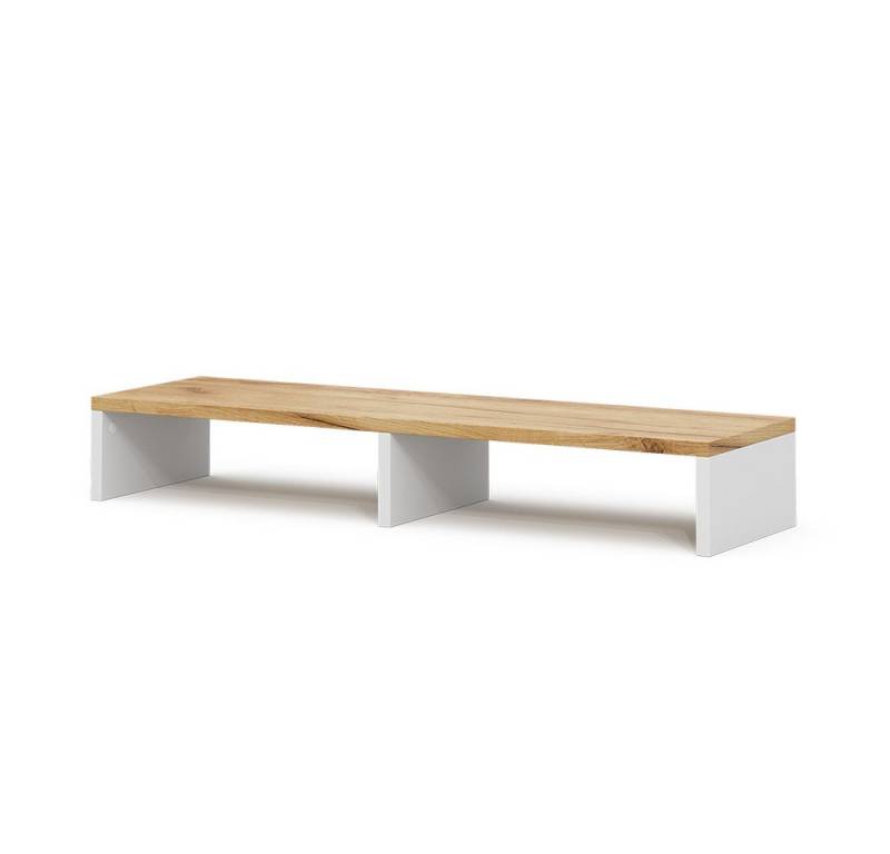 Vicco Schreibtisch Tomy, Weiß/Goldkraft Eiche, 80 x 12 cm von Vicco