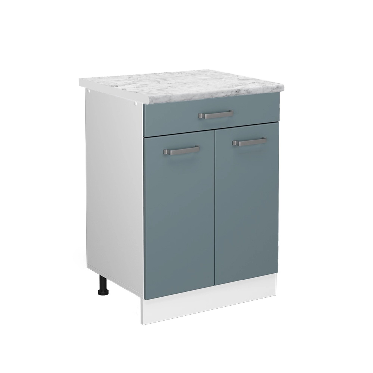 Vicco Schubladenschrank R-Line Schubladenschrank für die Küche Blau-Grau 60 cm AP Marmor Vicco Schubladenschrank R-Line Schubladenschrank für die Küche Blau-Grau 60 cm AP Marmor von Vicco