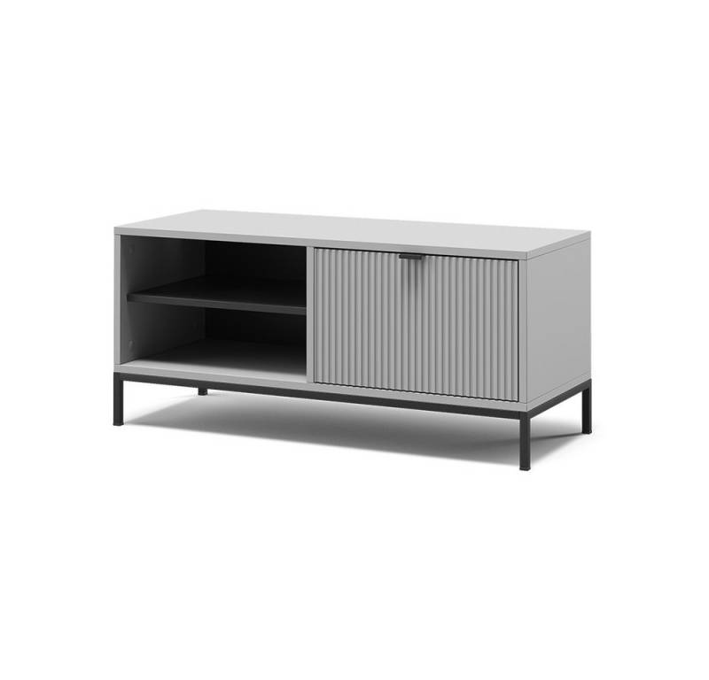 Vicco Schuhbank Eliza, Grau, 100 x 45 cm mit Klapptür von Vicco