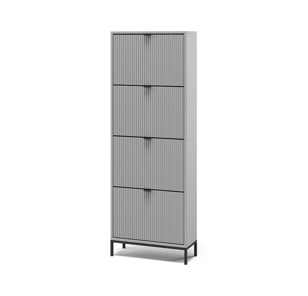 Vicco Schuhkipper Eliza, Grau, 60 x 168 cm mit 4 Klappschubladen Vicco Schuhkipper Eliza, Grau, 60 x 168 cm mit 4 Klappschubladen von Vicco