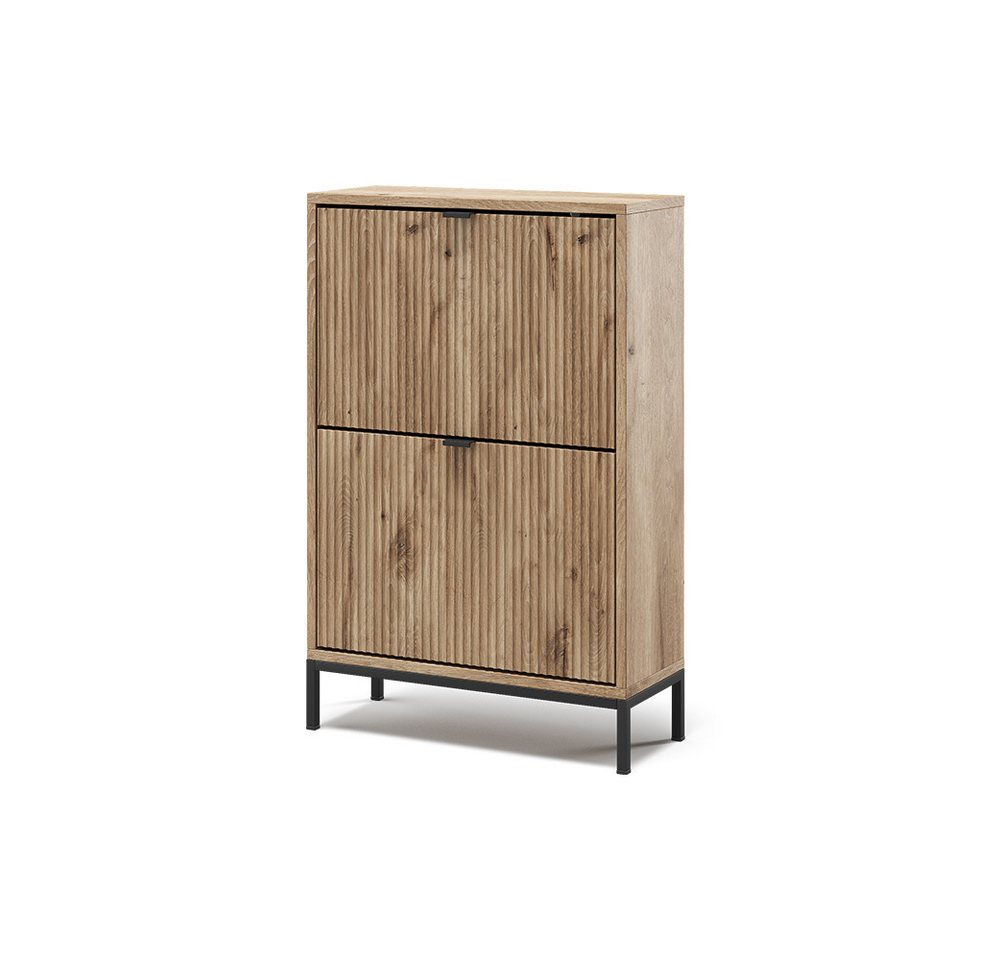 Vicco Schuhkipper Eliza, Viking Oak, 60 x 92 cm mit 2 Klappschubladen Vicco Schuhkipper Eliza, Viking Oak, 60 x 92 cm mit 2 Klappschubladen von Vicco
