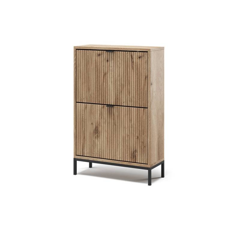 Vicco Schuhkipper Eliza, Viking Oak, 60 x 92 cm mit 2 Klappschubladen von Vicco