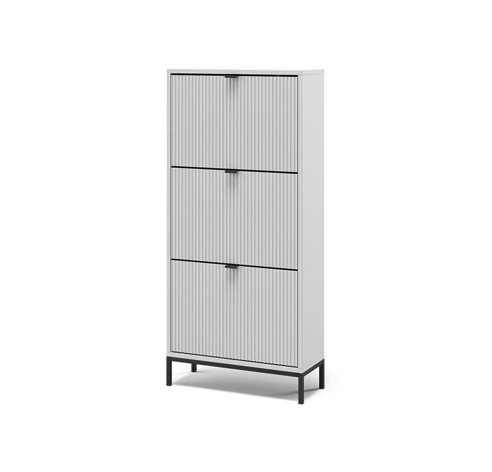Vicco Schuhkipper Eliza, Weiß, 60 x 130 cm mit 3 Klappschubladen Vicco Schuhkipper Eliza, Weiß, 60 x 130 cm mit 3 Klappschubladen von Vicco