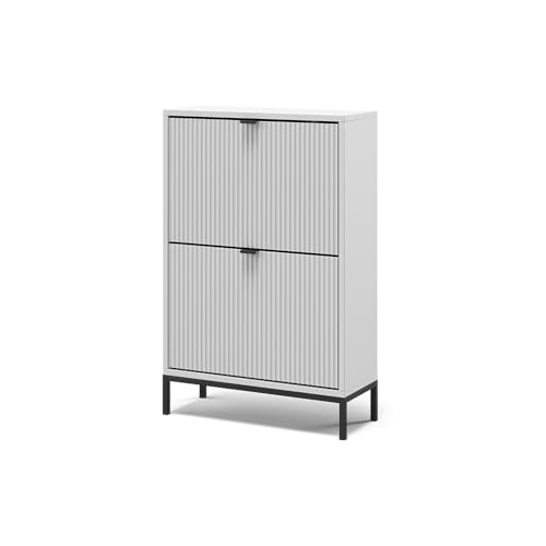 Vicco Schuhkipper Eliza, Weiß, 60 x 92 cm mit 2 Klappschubladen Vicco Schuhkipper Eliza, Weiß, 60 x 92 cm mit 2 Klappschubladen von Vicco