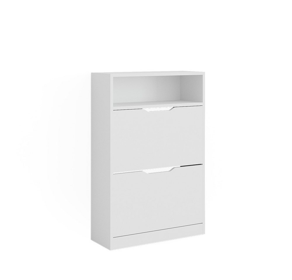 Vicco Schuhkipper Luca, Weiß, 22 x 89.5 cm mit 2 Fächern Vicco Schuhkipper Luca, Weiß, 22 x 89.5 cm mit 2 Fächern von Vicco