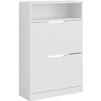 Vicco - Schuhkipper Luca, Weiß, 22 x 89.5 cm mit 2 Fächern Vicco - Schuhkipper Luca, Weiß, 22 x 89.5 cm mit 2 Fächern von Vicco