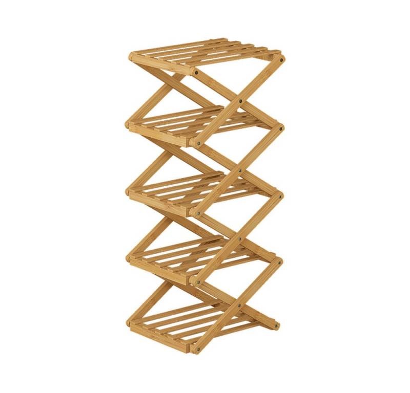 Vicco Schuhregal Ziggy, Bambus, 26 x 68.5 cm mit 5 Fächern von Vicco