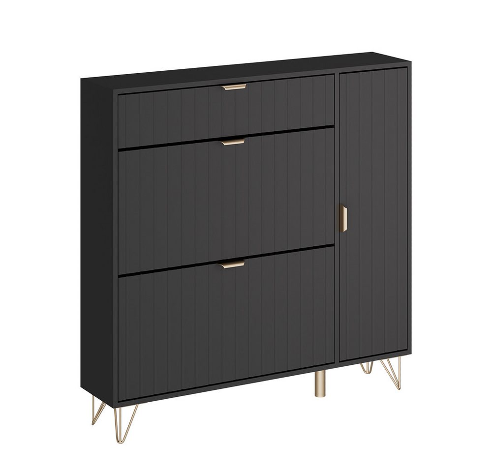 Vicco Schuhschrank Helge, Schwarz, 108 x 107.5 cm Vicco Schuhschrank Helge, Schwarz, 108 x 107.5 cm von Vicco