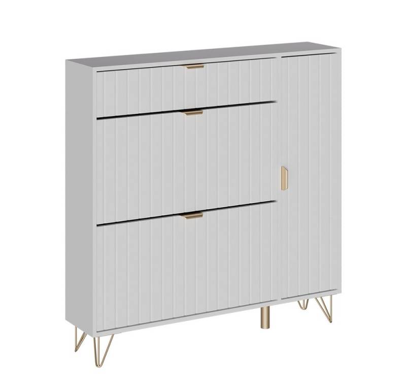 Vicco Schuhschrank Helge, Weiß, 108 x 107.5 cm von Vicco