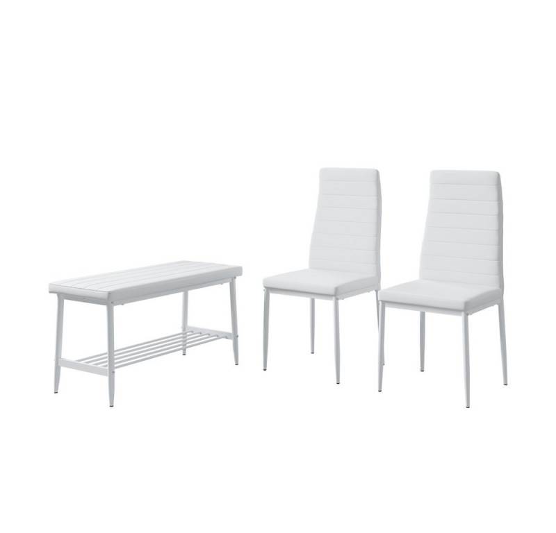 Vicco Sitzbank Grand, Weiß, 85 x 46.5 cm 3-teiliges Set von Vicco