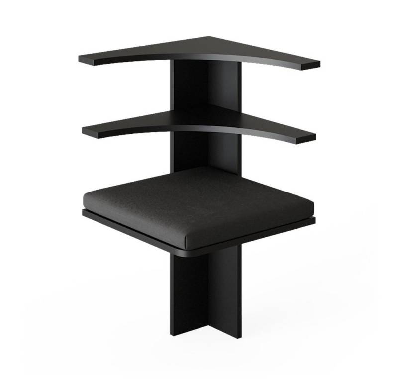 Vicco Sitzbank Roman, Schwarz, 43.5 x 43.5 cm von Vicco