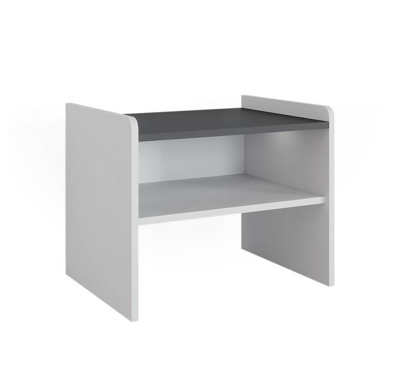 Vicco Sitzbank Roman, Weiß/Anthrazit, 53.5 x 41.1 cm von Vicco