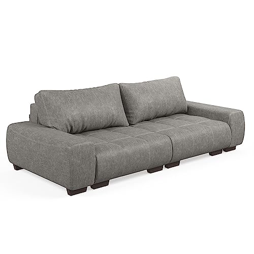 VitaliSpa Sofa L Form Perry, Grau, 260 x 160 cm von VitaliSpa