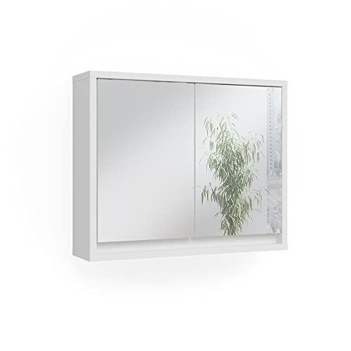 Vicco Bad Spiegelschrank Mila, Weiß, 55 x 45 cm von Vicco