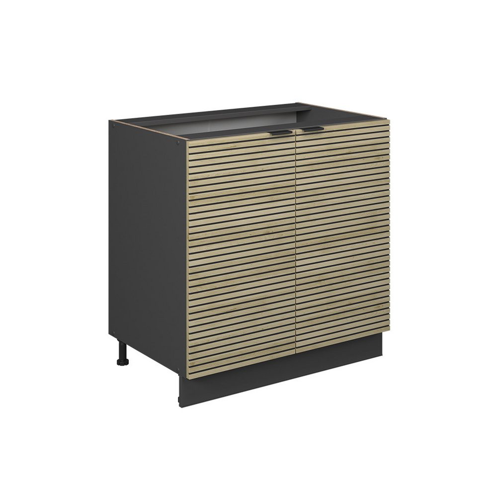 Vicco Spülenunterschrank Fame-Line, Eiche Paneel/Anthrazit, 80 cm mit Regal, ohne Arbeitsplatte Vicco Spülenunterschrank Fame-Line, Eiche Paneel/Anthrazit, 80 cm mit Regal, ohne Arbeitsplatte von Vicco