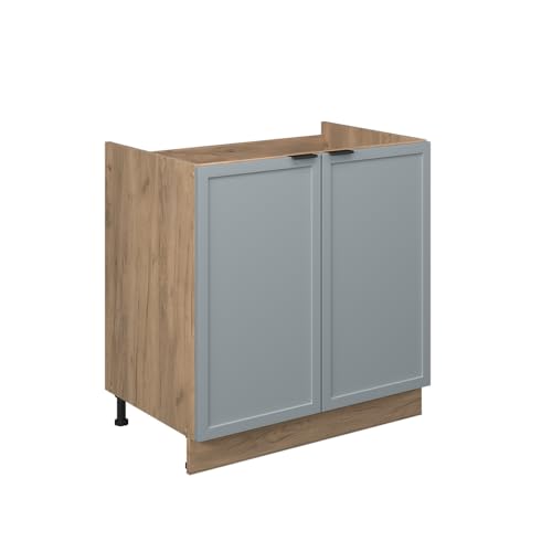 Vicco Spülenunterschrank Fame-Line, Hellblau-grau, 80 cm ohne Arbeitsplatte von Vicco