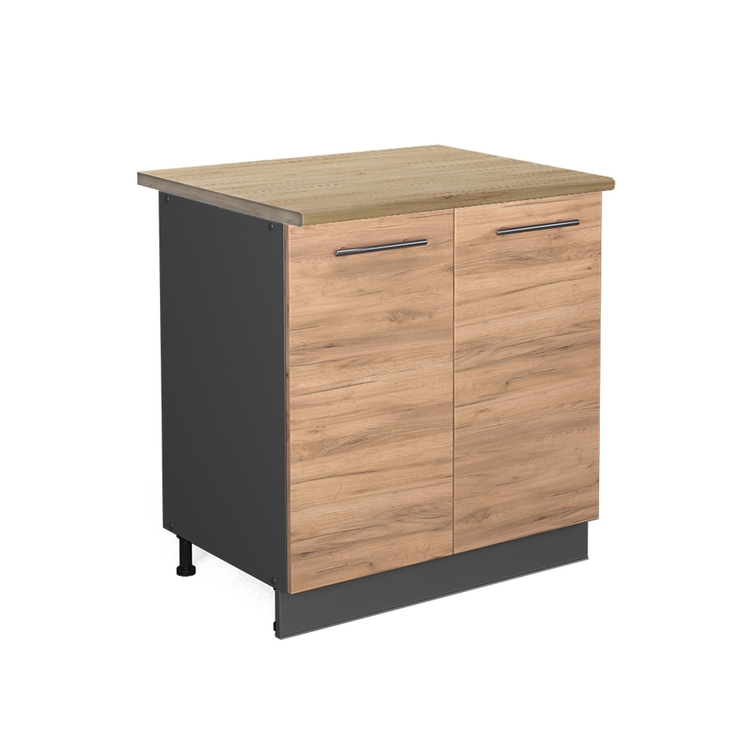 Vicco Spülenunterschrank Fame-Line Goldkraft Eiche/Anthrazit 80 cm mit Regal AP Eiche Vicco Spülenunterschrank Fame-Line Goldkraft Eiche/Anthrazit 80 cm mit Regal AP Eiche von Vicco