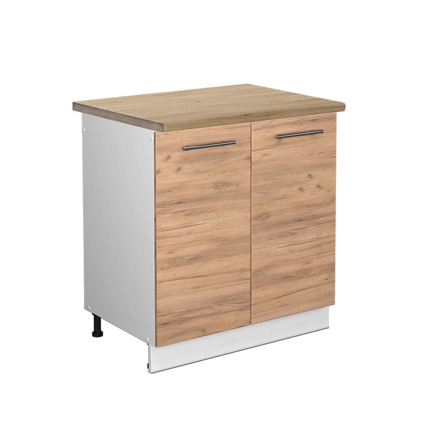Vicco Spülenunterschrank Fame-Line Goldkraft Eiche/Weiß 80 cm AP Eiche von Vicco