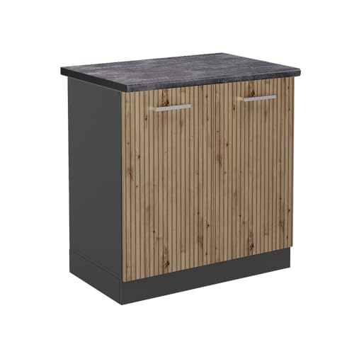 Vicco Spülenunterschrank R-Line, Artisan-Eiche/Anthrazit, 80 cm, AP Anthrazit Vicco Spülenunterschrank R-Line, Artisan-Eiche/Anthrazit, 80 cm, AP Anthrazit von Vicco