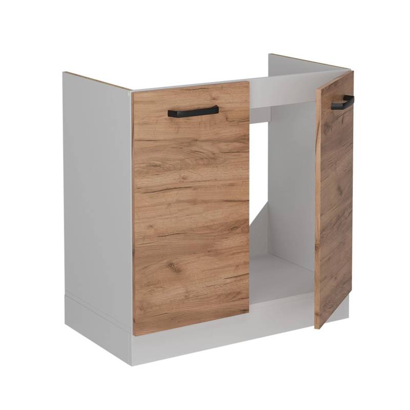 Vicco Spülenunterschrank R-Line Goldkraft Eiche 80 cm ohne Arbeitsplatte von Vicco
