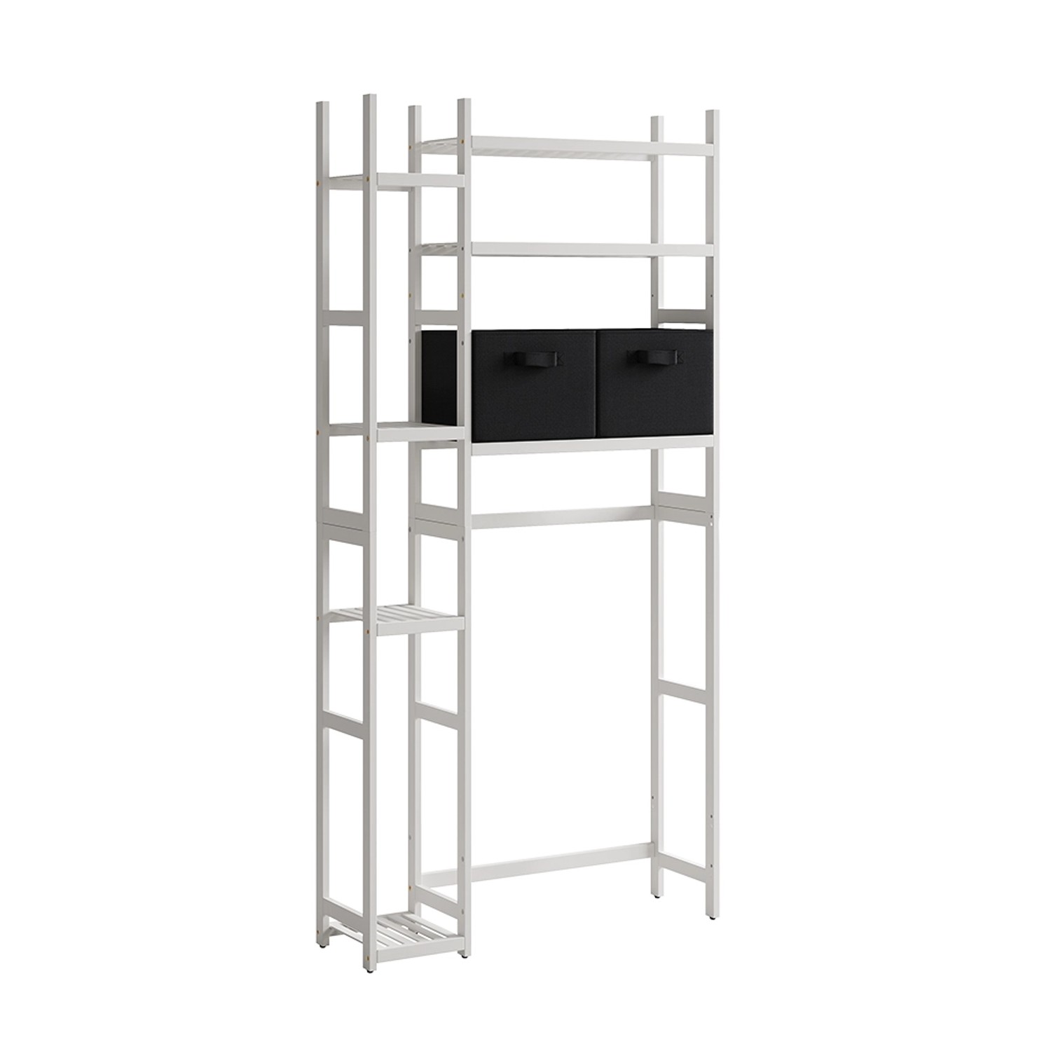 Vicco Toilettenregal Bilbao Weiß 79 x 163 cm mit 2 Vliesschubladen Vicco Toilettenregal Bilbao Weiß 79 x 163 cm mit 2 Vliesschubladen von Vicco