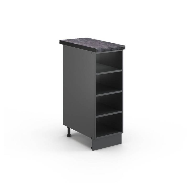 Vicco Unterschrank Fame-Line, Anthrazit, 30 cm, AP Anthrazit von Vicco