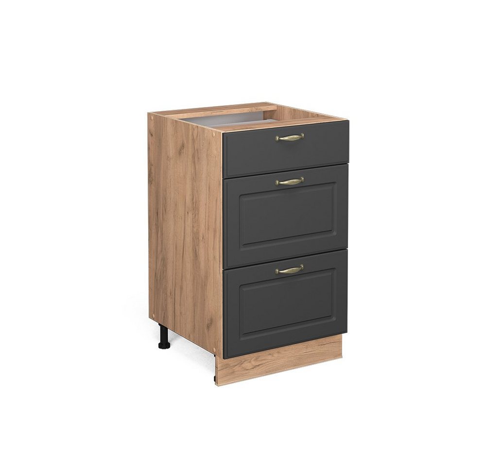 Vicco Unterschrank Fame-Line, Anthrazit-Gold/Goldkraft Eiche, 50 cm ohne Arbeitsplatte Vicco Unterschrank Fame-Line, Anthrazit-Gold/Goldkraft Eiche, 50 cm ohne Arbeitsplatte von Vicco