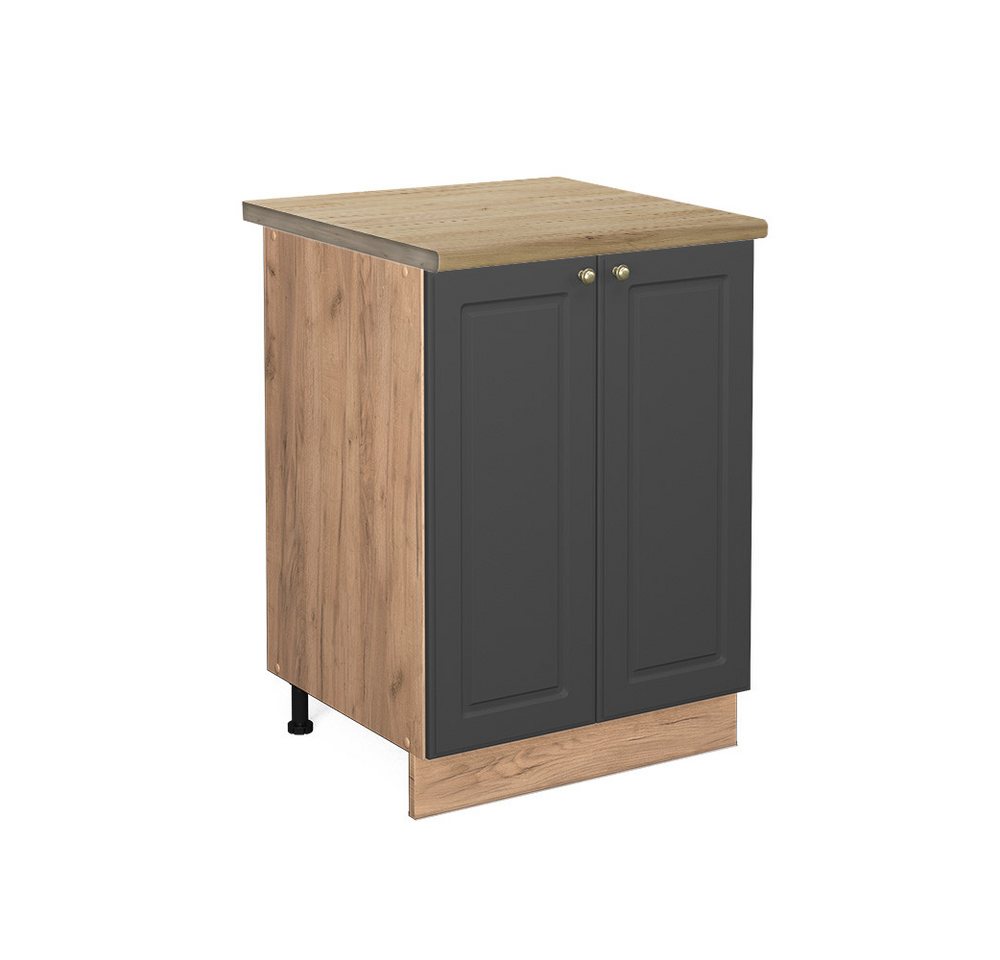 Vicco Unterschrank Fame-Line, Anthrazit-Gold/Goldkraft Eiche, 60 cm, AP Eiche Vicco Unterschrank Fame-Line, Anthrazit-Gold/Goldkraft Eiche, 60 cm, AP Eiche von Vicco