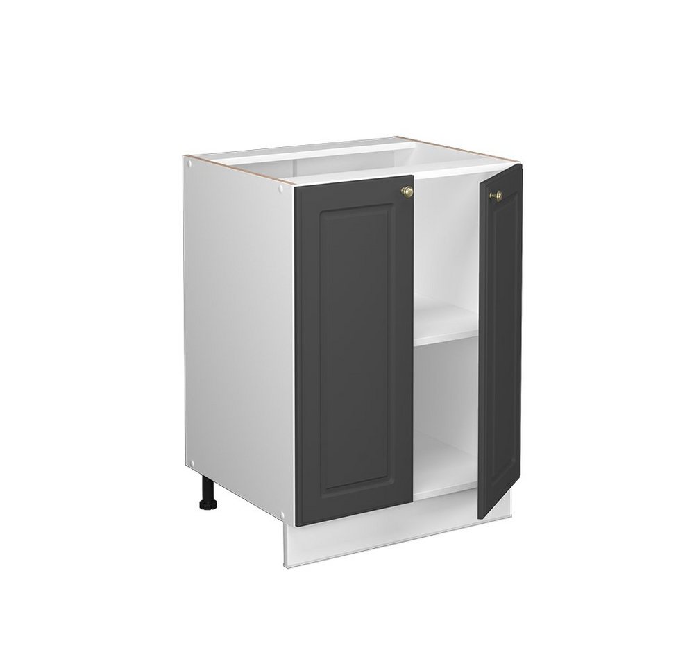 Vicco Unterschrank Fame-Line, Anthrazit-Gold/Weiß, 60 cm, AP Eiche Vicco Unterschrank Fame-Line, Anthrazit-Gold/Weiß, 60 cm, AP Eiche von Vicco