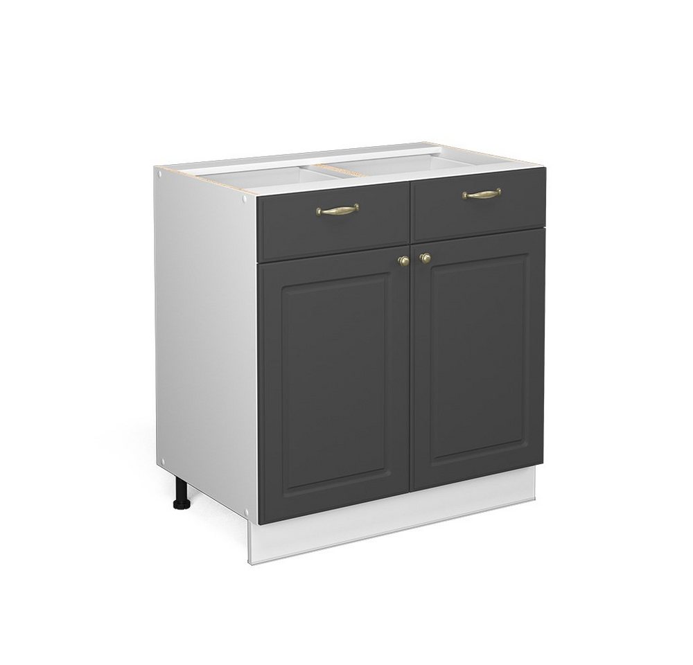 Vicco Unterschrank Fame-Line, Anthrazit-Gold/Weiß, 80 cm ohne Arbeitsplatte Vicco Unterschrank Fame-Line, Anthrazit-Gold/Weiß, 80 cm ohne Arbeitsplatte von Vicco