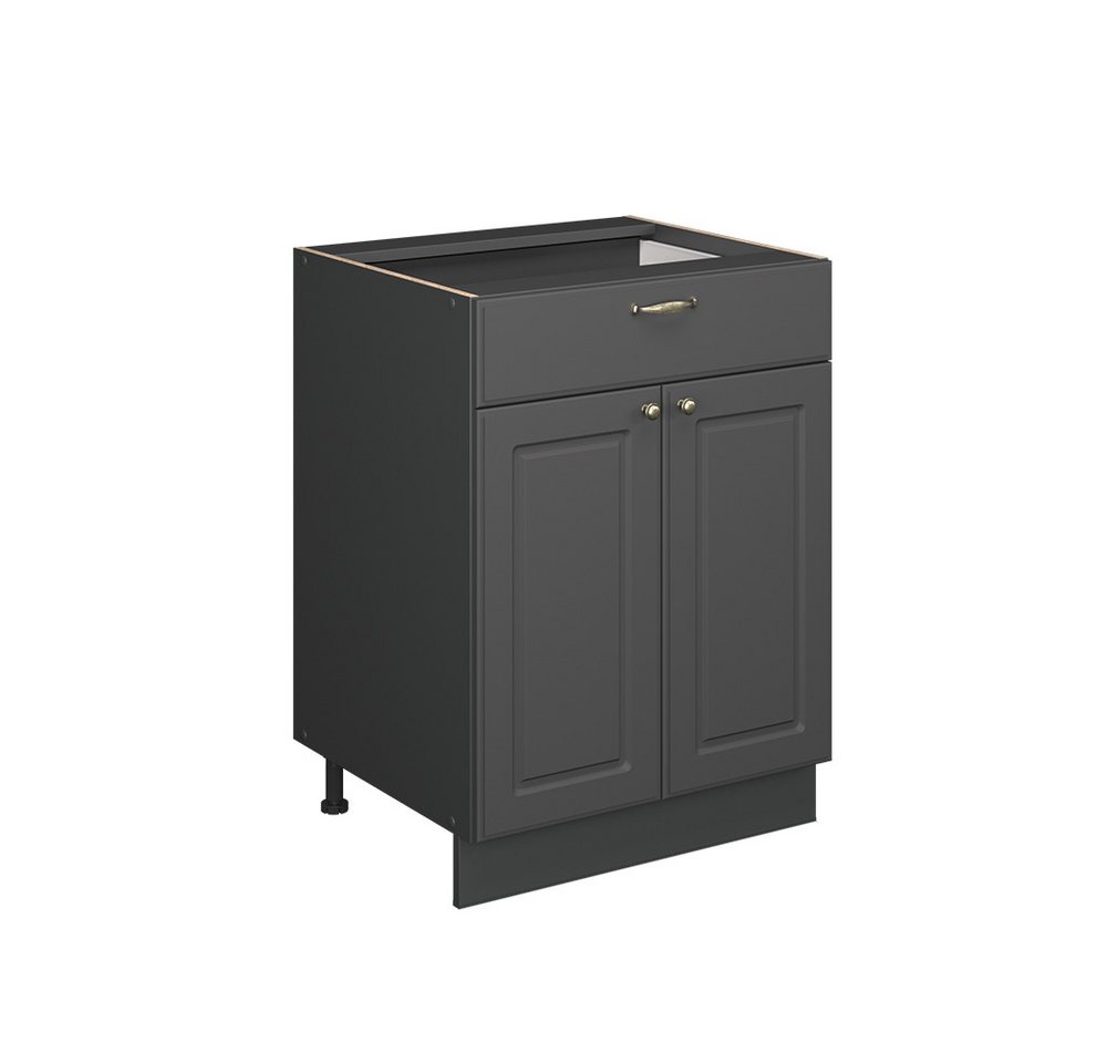 Vicco Unterschrank Fame-Line, Anthrazit-Gold Landhaus/Anthrazit, 60 cm mit Schublade, ... Vicco Unterschrank Fame-Line, Anthrazit-Gold Landhaus/Anthrazit, 60 cm mit Schublade, ... von Vicco