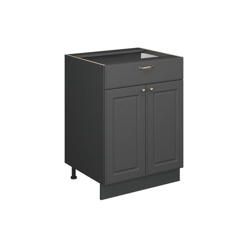 Vicco Unterschrank Fame-Line, Anthrazit-Gold Landhaus/Anthrazit, 60 cm mit Schublade, ... Vicco Unterschrank Fame-Line, Anthrazit-Gold Landhaus/Anthrazit, 60 cm mit Schublade, ... von Vicco