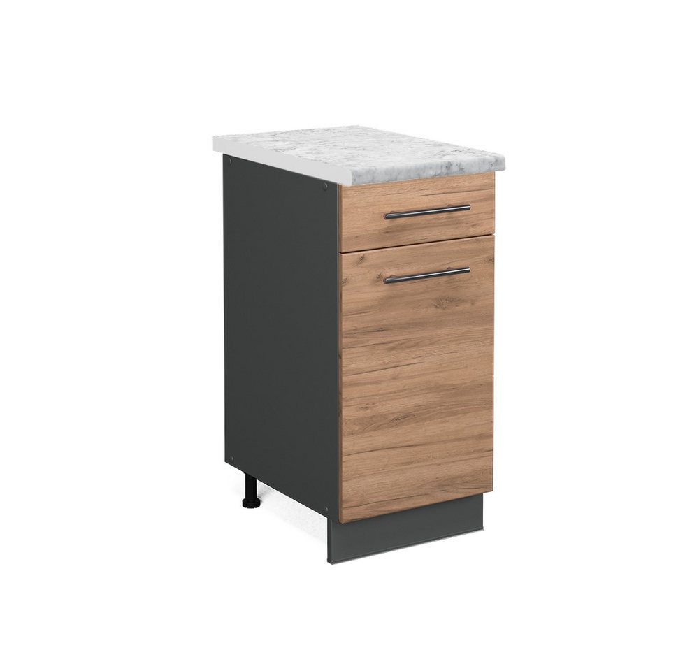 Vicco Unterschrank Fame-Line, Goldkraft Eiche/Anthrazit, 40 cm, AP Marmor Vicco Unterschrank Fame-Line, Goldkraft Eiche/Anthrazit, 40 cm, AP Marmor von Vicco