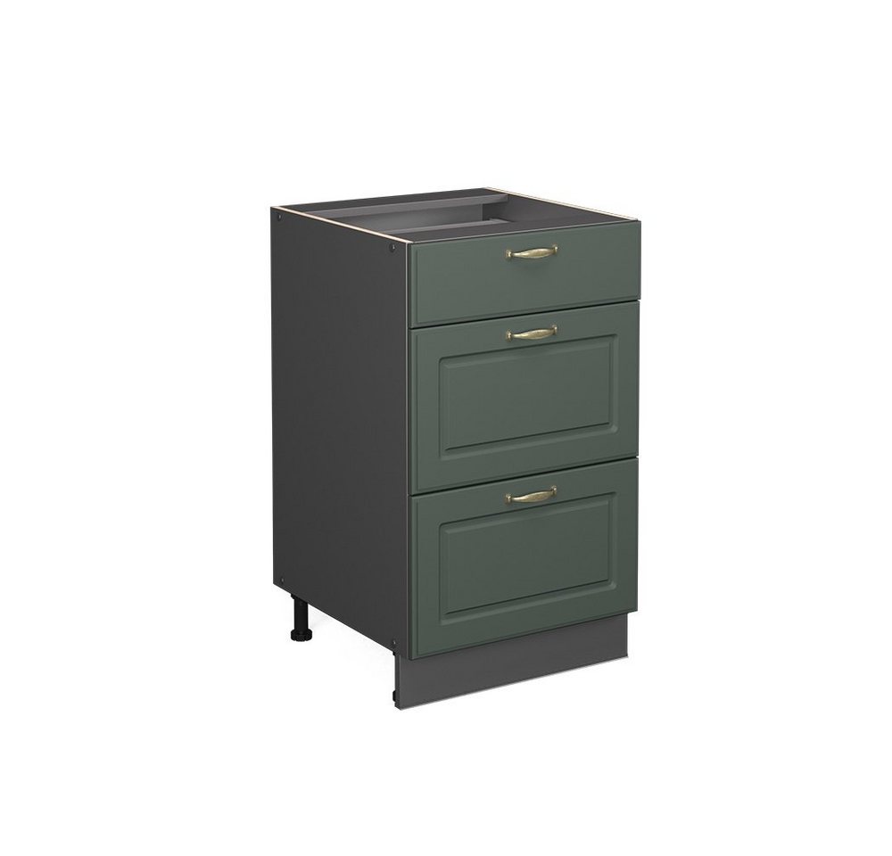 Vicco Unterschrank Fame-Line, Grün-Gold Landhaus/Anthrazit, 50 cm ohne Arbeitsplatte Vicco Unterschrank Fame-Line, Grün-Gold Landhaus/Anthrazit, 50 cm ohne Arbeitsplatte von Vicco