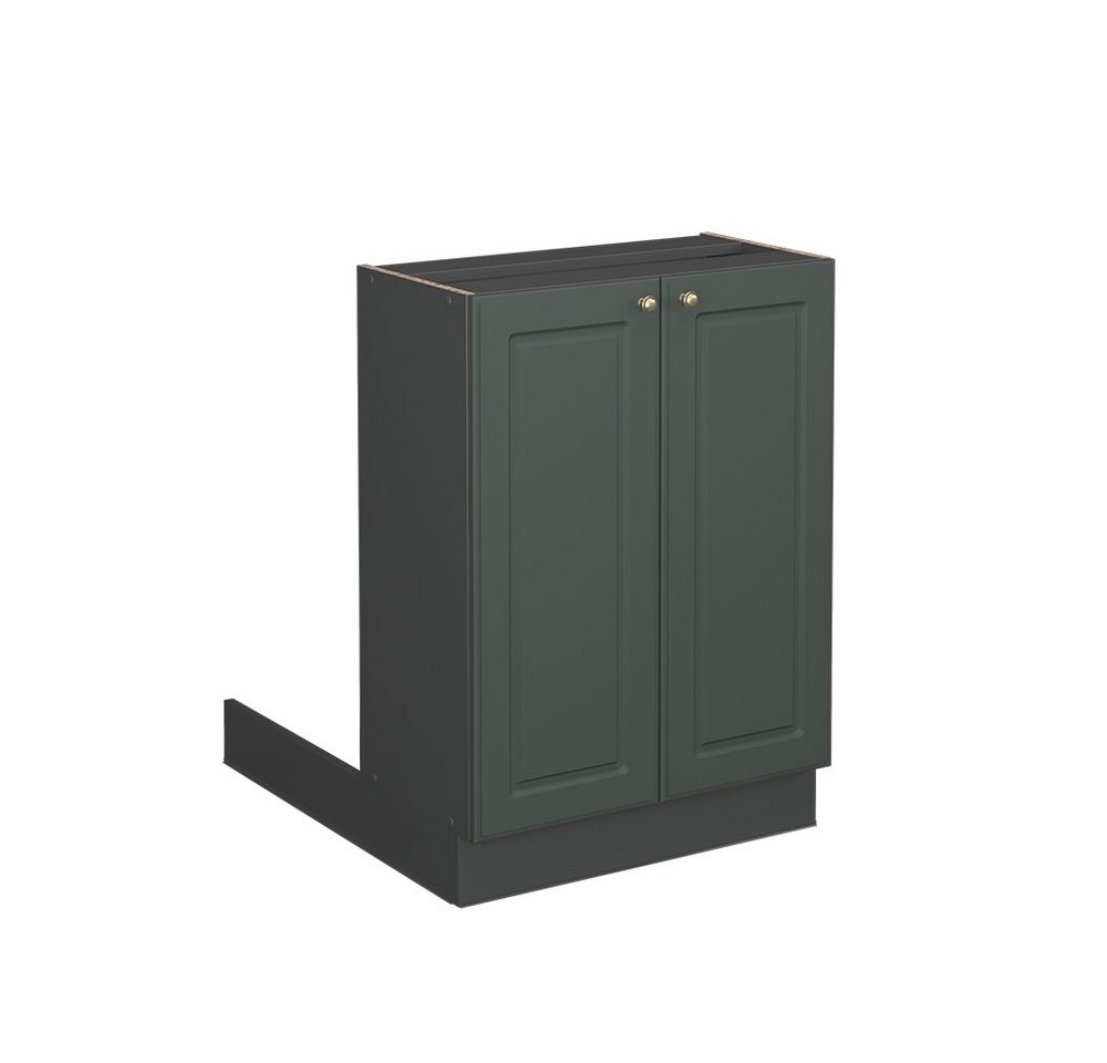 Vicco Unterschrank Fame-Line, Grün-Gold Landhaus/Anthrazit, 60 cm ohne Arbeitsplatte von Vicco
