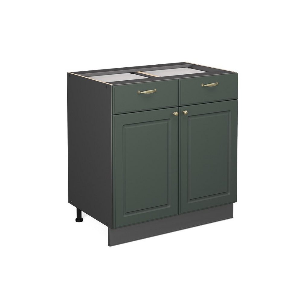 Vicco Unterschrank Fame-Line, Grün-Gold Landhaus/Anthrazit, 80 cm, AP Marmor Vicco Unterschrank Fame-Line, Grün-Gold Landhaus/Anthrazit, 80 cm, AP Marmor von Vicco